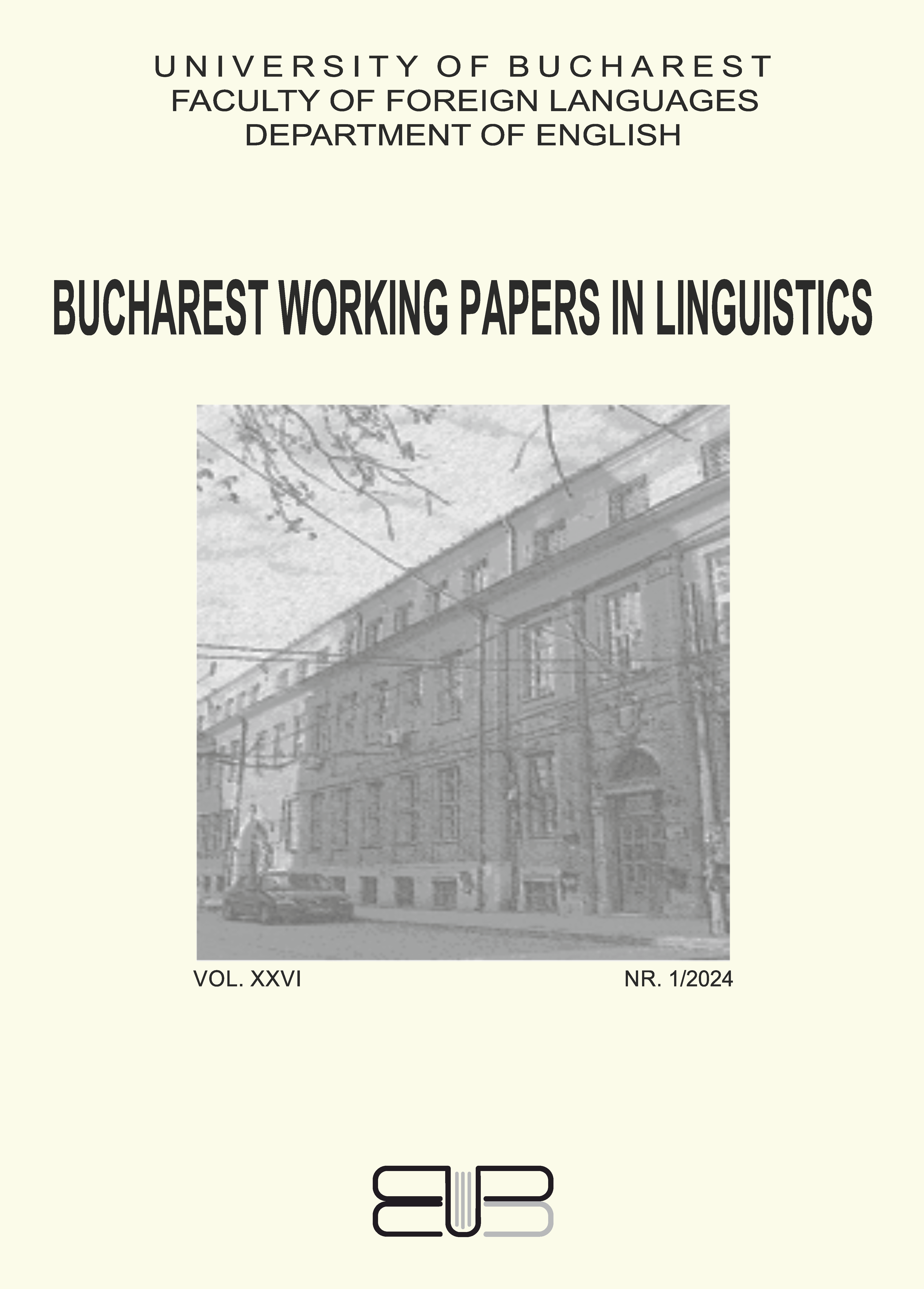 					View Vol. 26 No. 1 (2024): Bucharest Working Papers in Linguistics
				