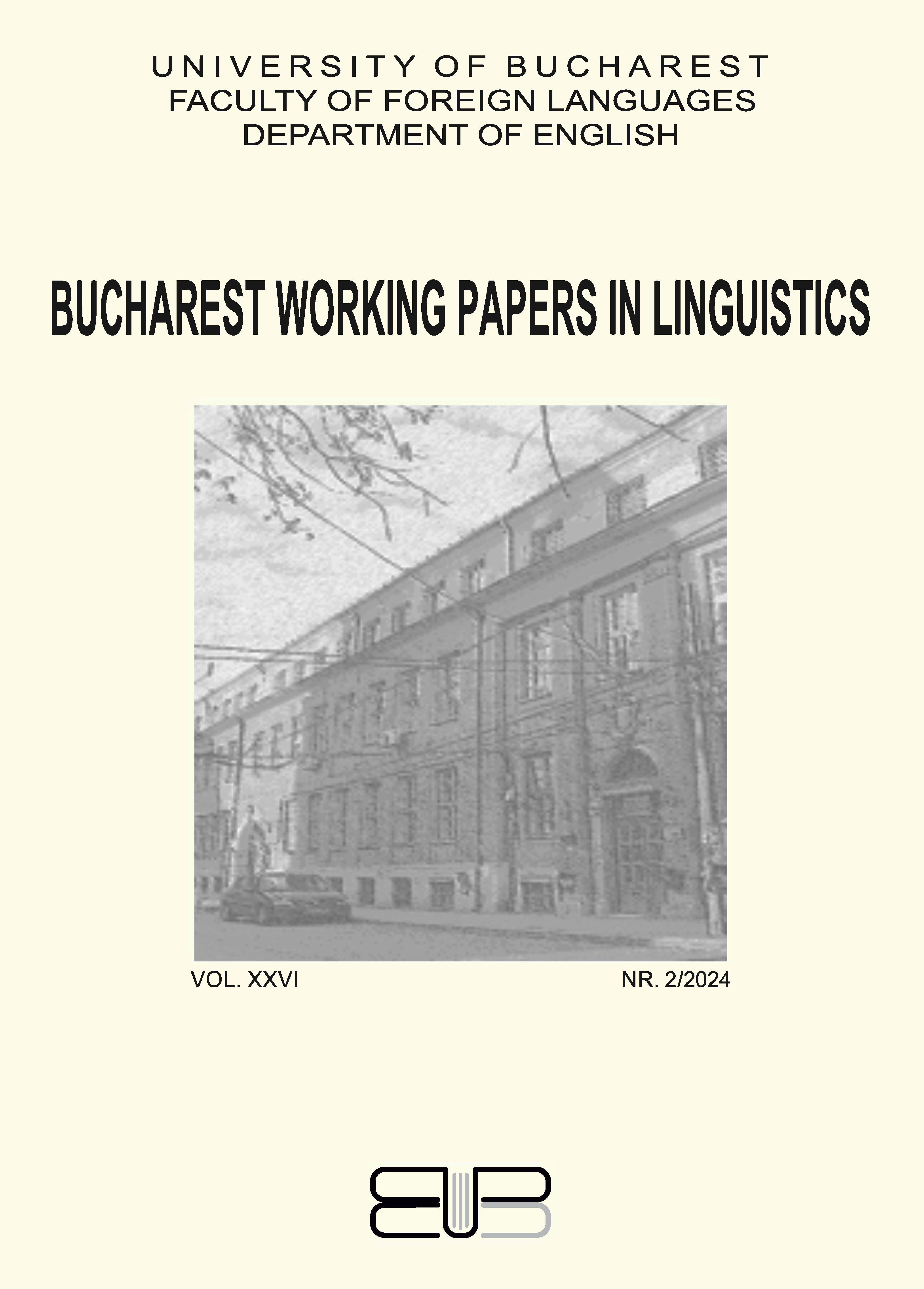 					View Vol. 26 No. 2 (2024): Bucharest Working Papers in Linguistics
				