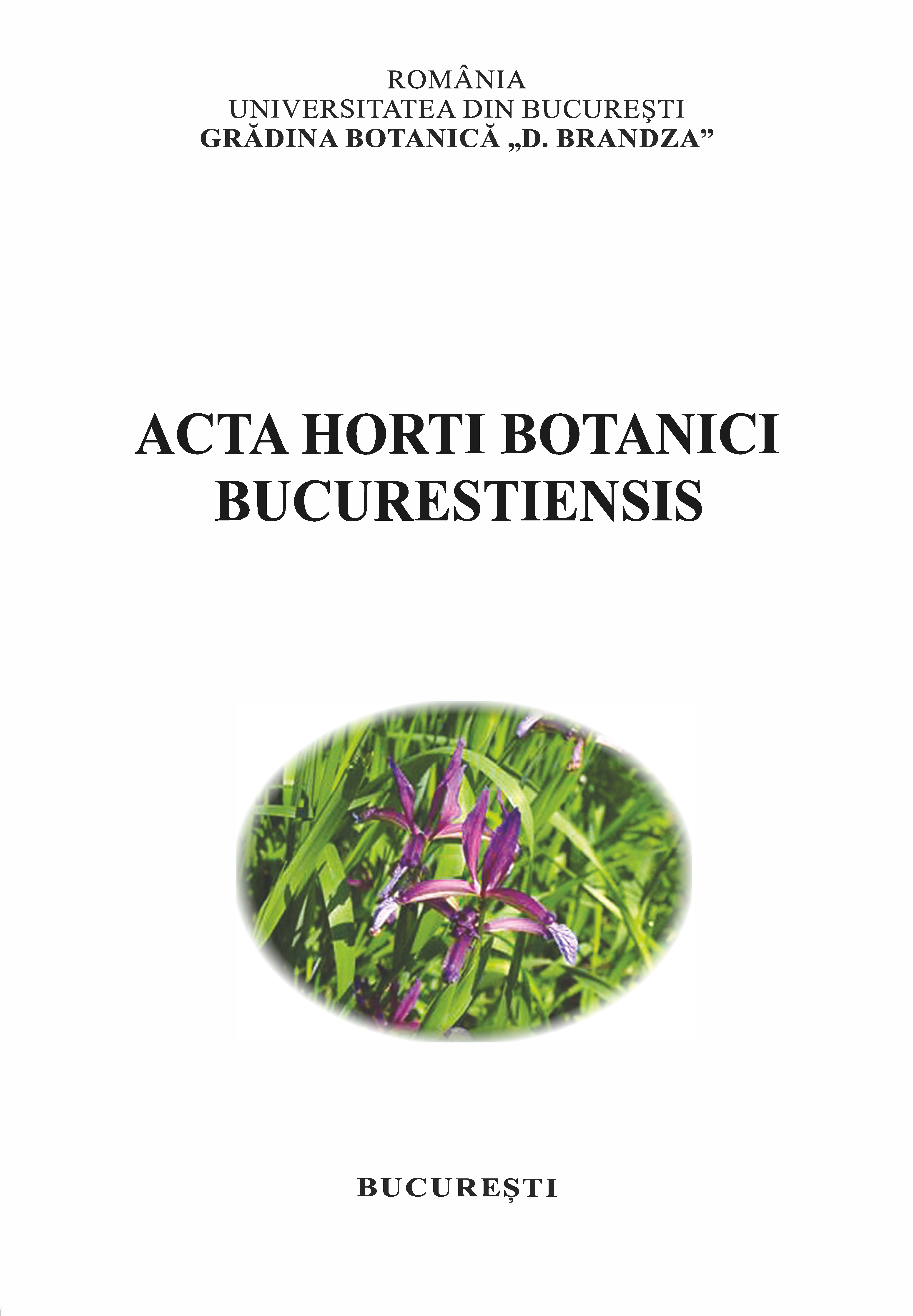 Copertă ilustrativă pentru Acta Horti Botanici Bucurestiensis