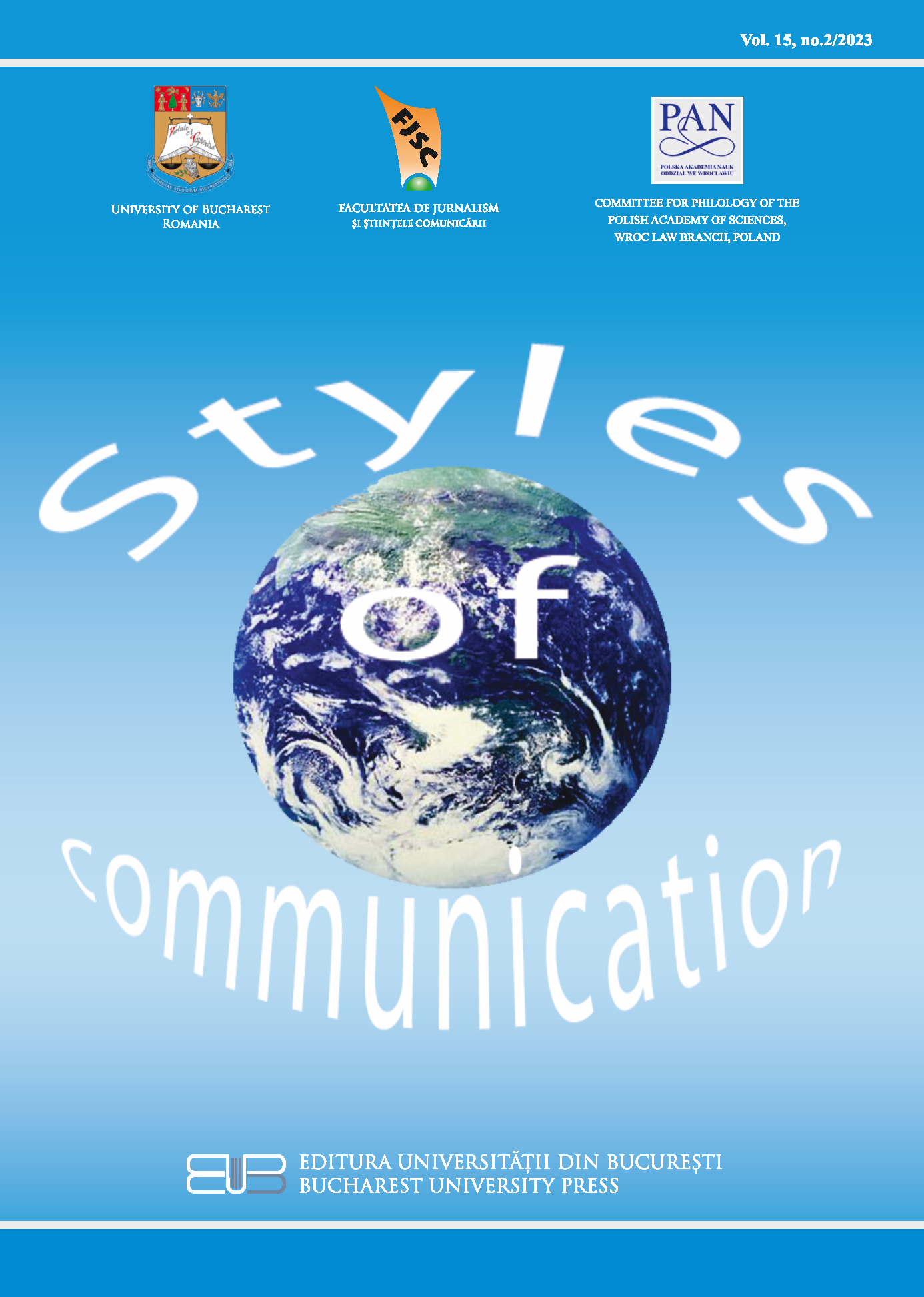 					View Vol. 15 No. 2 (2023): Styles oc Communication
				