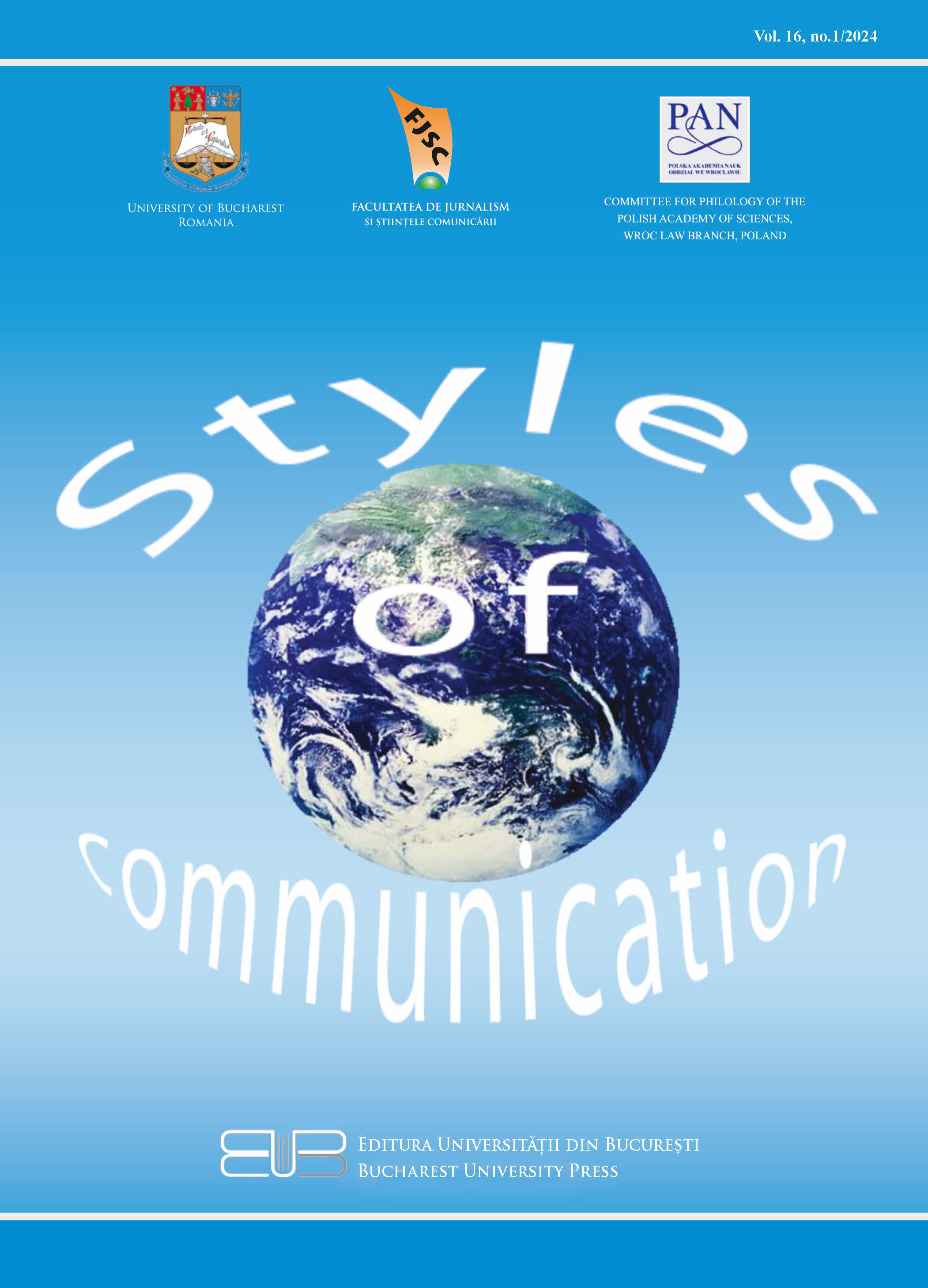 					View Vol. 16 No. 1 (2024): STYLES OF COMMUNICATION
				