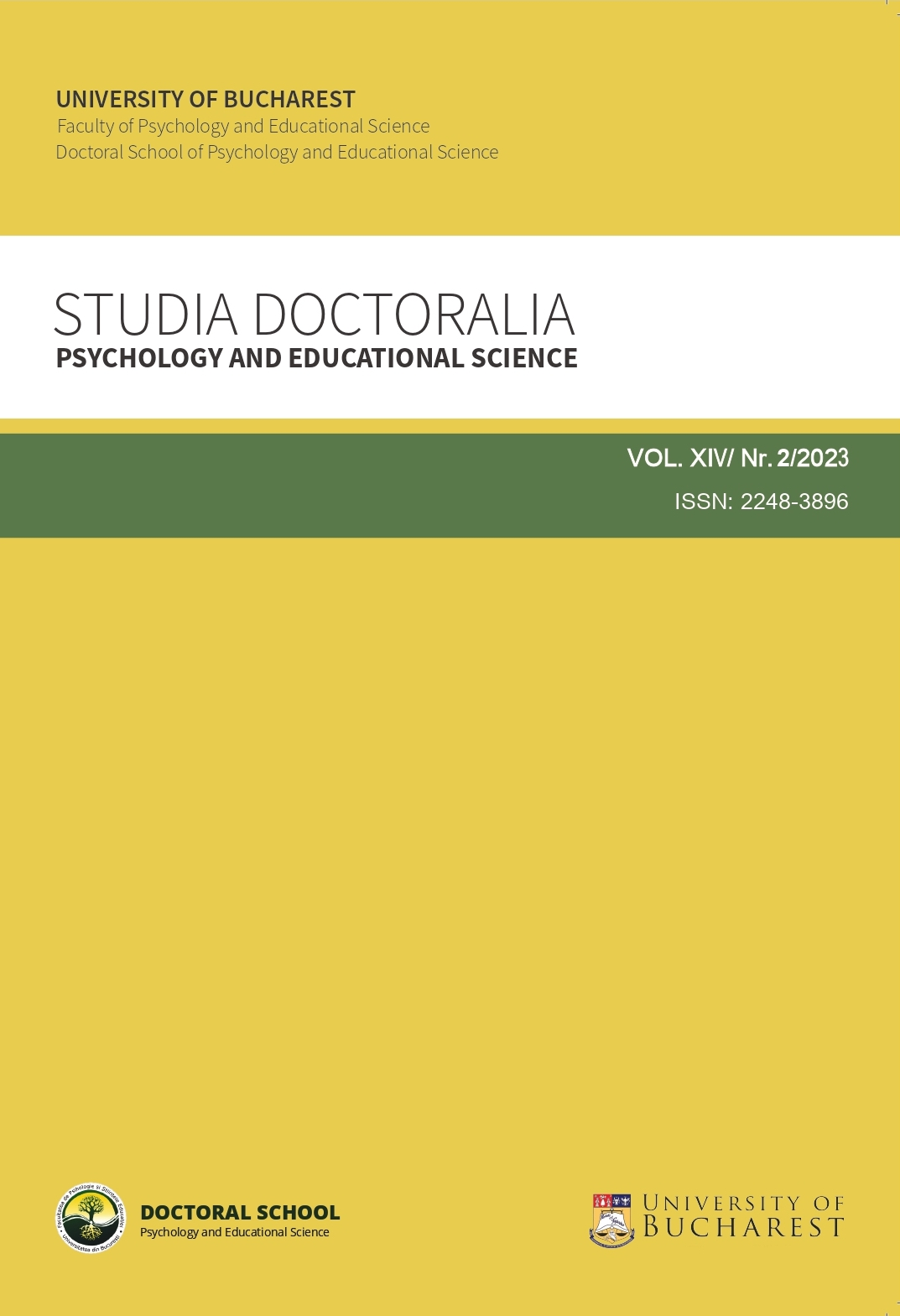 					View Vol. 14 No. 2 (2023): Studia Doctoralia. Psychology and Educational Science
				