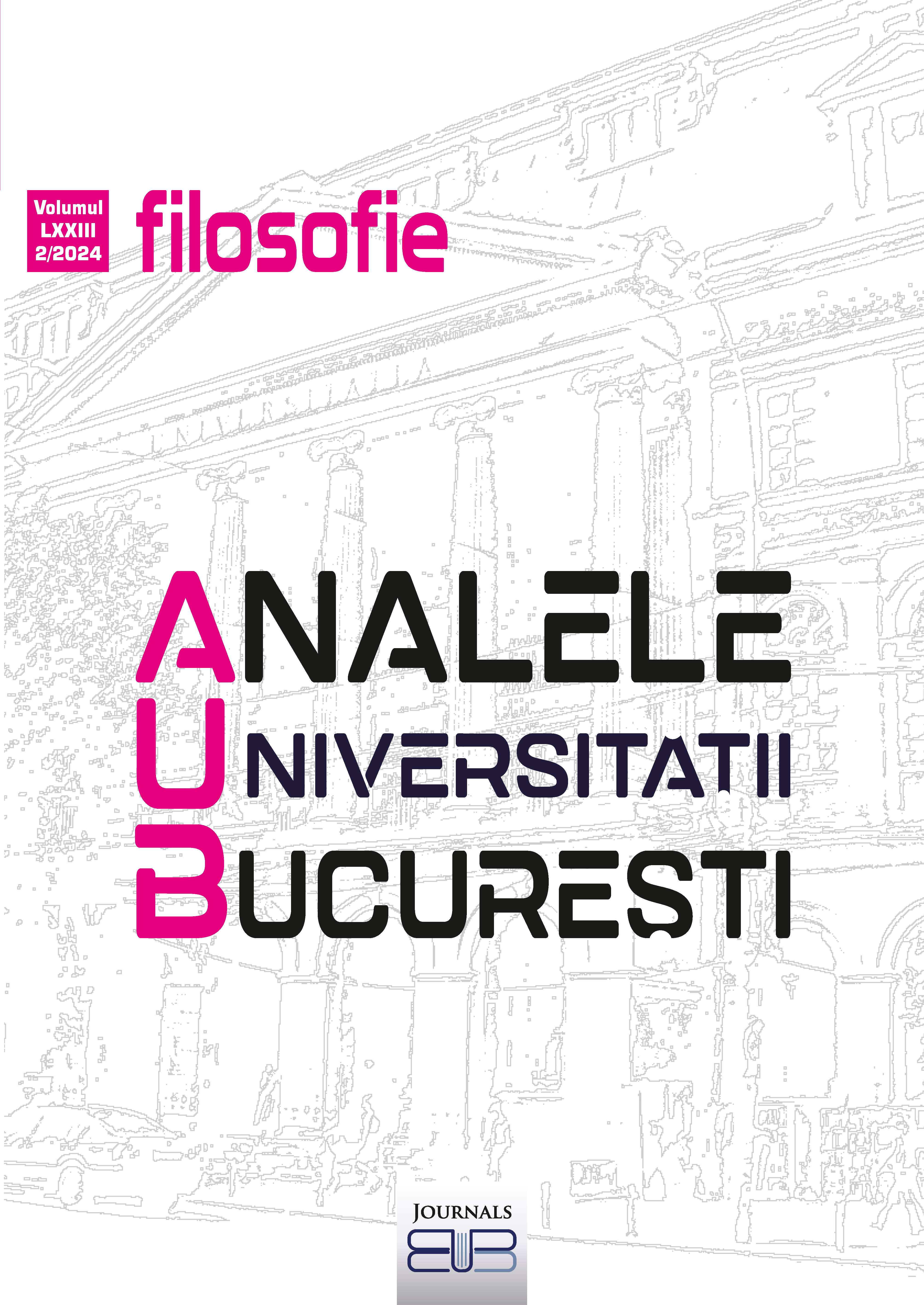 					View Vol. 73 No. 2 (2024): The Annals of the University of Bucharest, Philosophy Series
				