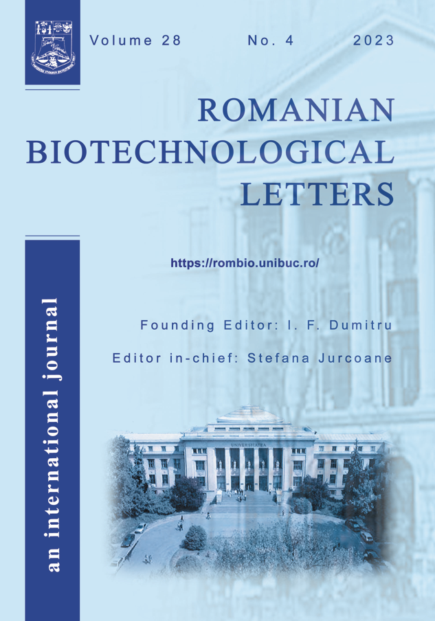 					View Vol. 28 No. 4 (2023): Romanian Biotechnological Letters
				