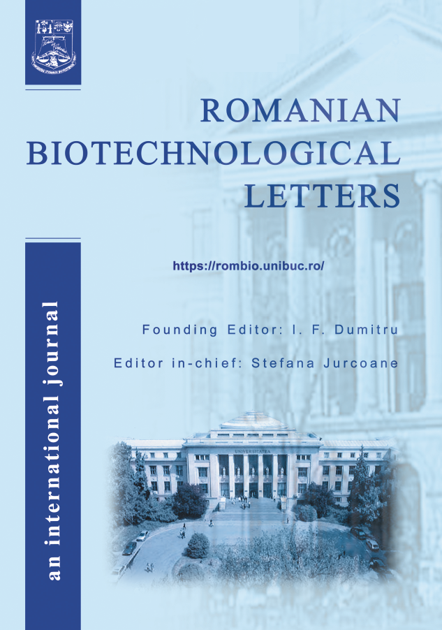 Cover Romanian Biotechnological Letters